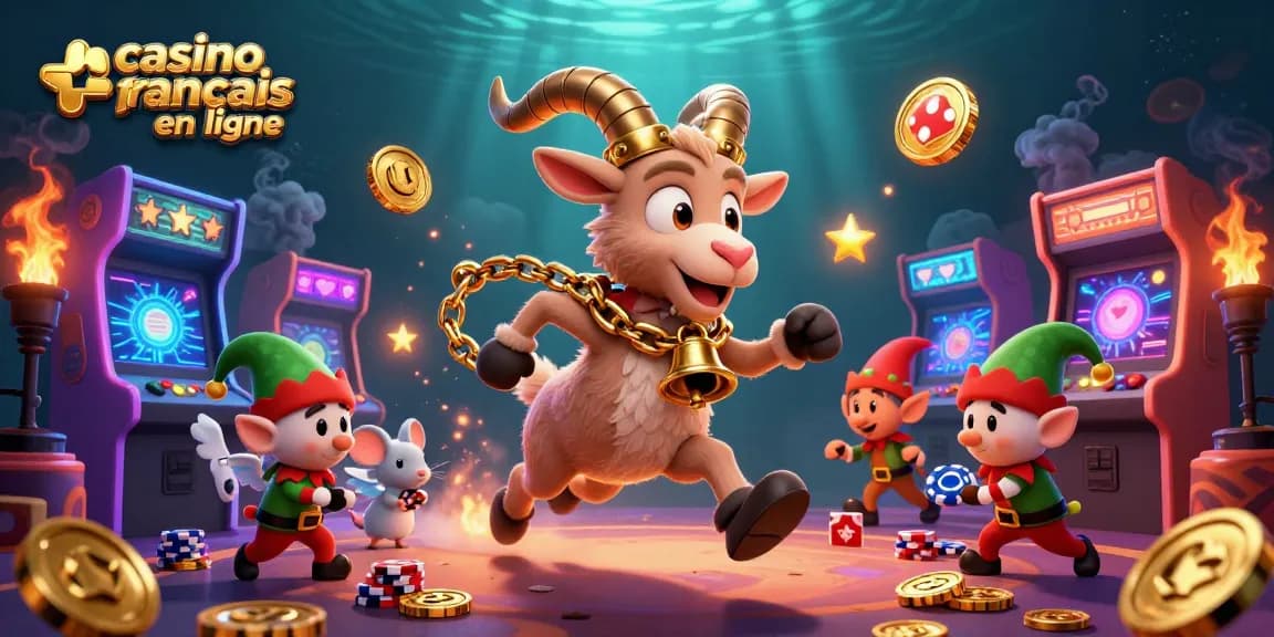 Jouez au casino français en ligne avec Krampus, elfes et machines colorées en 3D