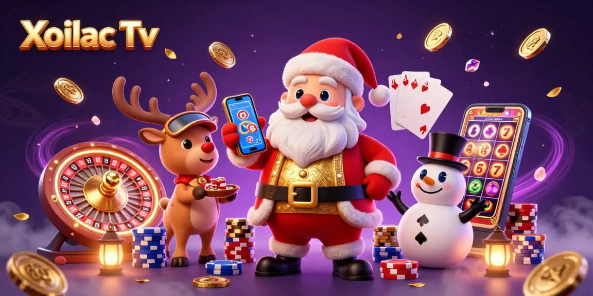Xoilac Tv delights with engaging characters in a casino scene, delivering dynamic gaming excitement.