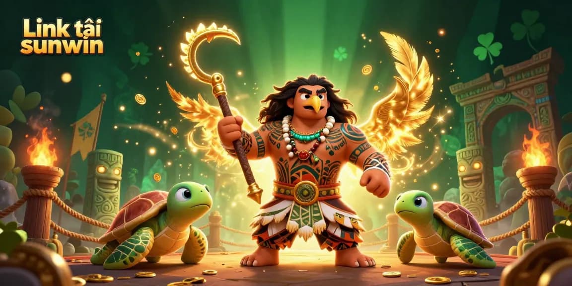 Engage with Link tải sunwin in this vibrant casino adventure illustration featuring dynamic characters and elements.