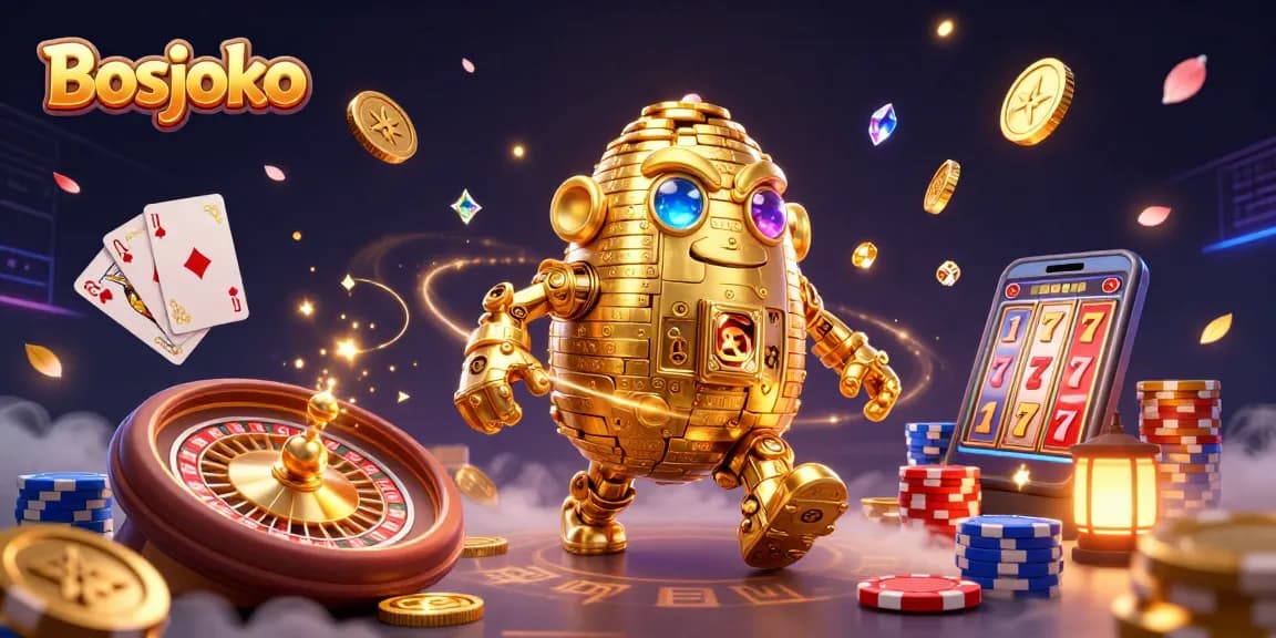 Play slot machines and win gold at Bosjoko with thrilling 3D cartoon visuals.