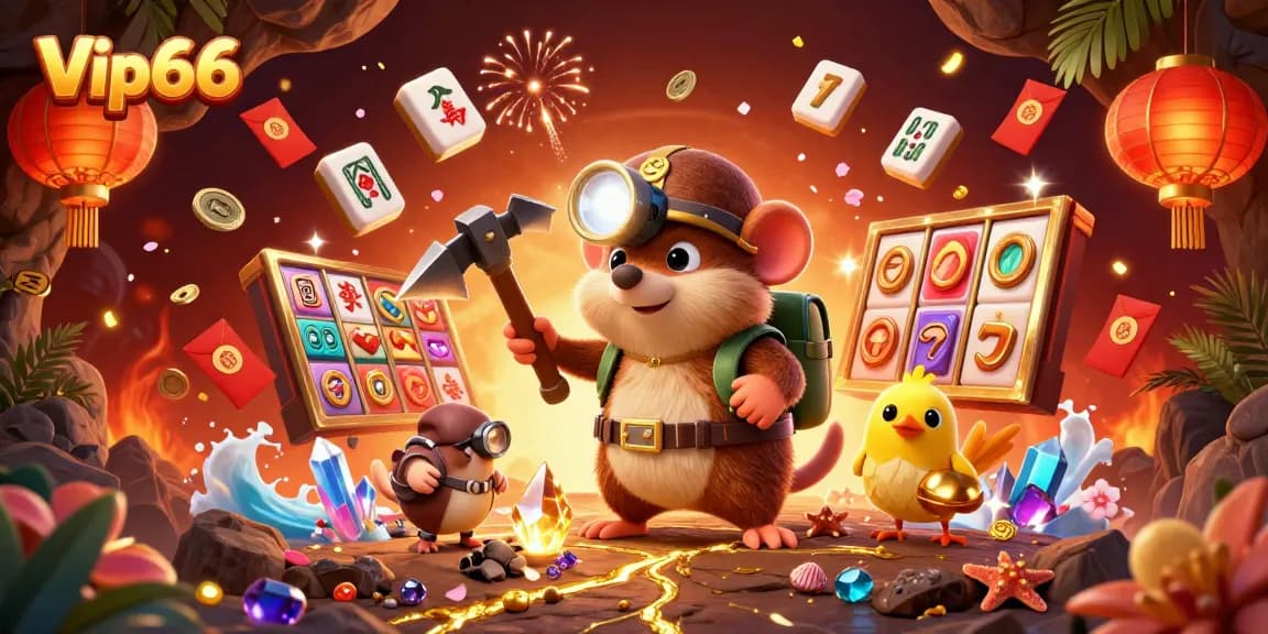 Engage with thrilling gameplay at Vip66, featuring vibrant slots and dynamic treasure elements.