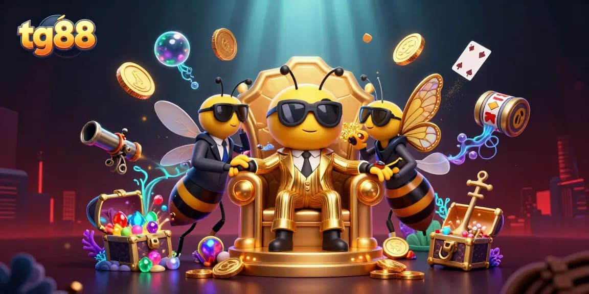 Experience thrilling gaming action with tg88 in a vibrant casino scene featuring animated characters and dynamic elements.