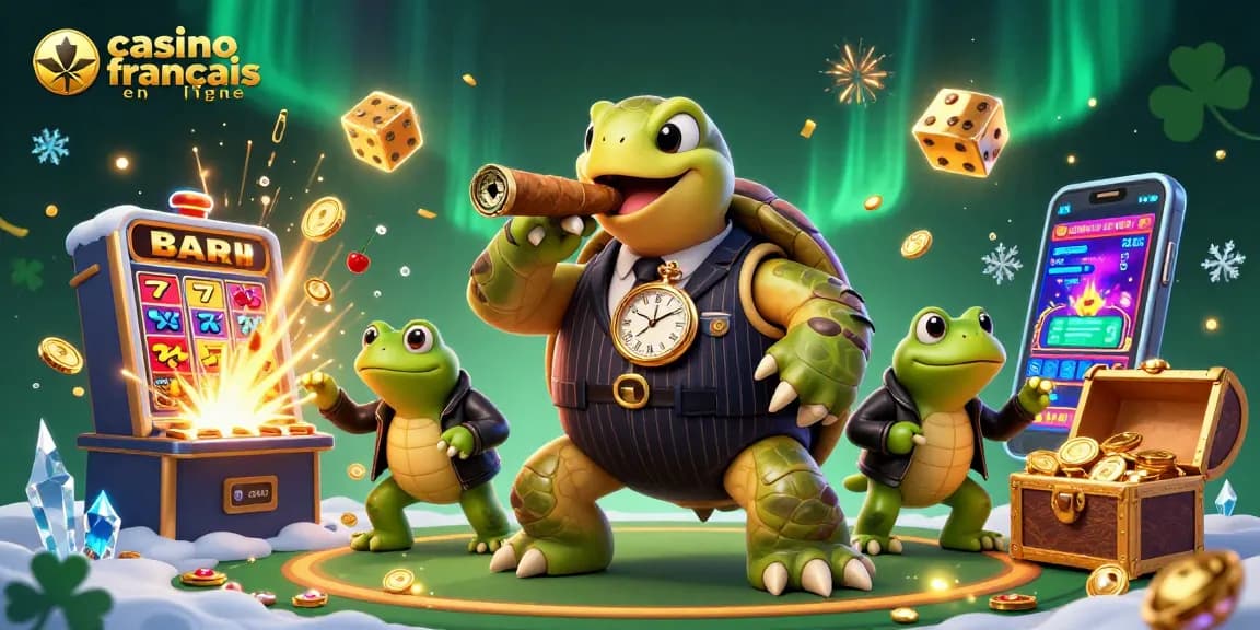 Découvrez le casino français en ligne grâce à cette illustration captivante, plein de jeux et animations.