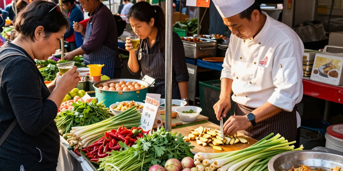 Experience the vibrant local market scene featuring fresh ingredients like ginger and lemongrass, highlighting the importance of สล็อตเว็บตรง nutrition in cooking.
