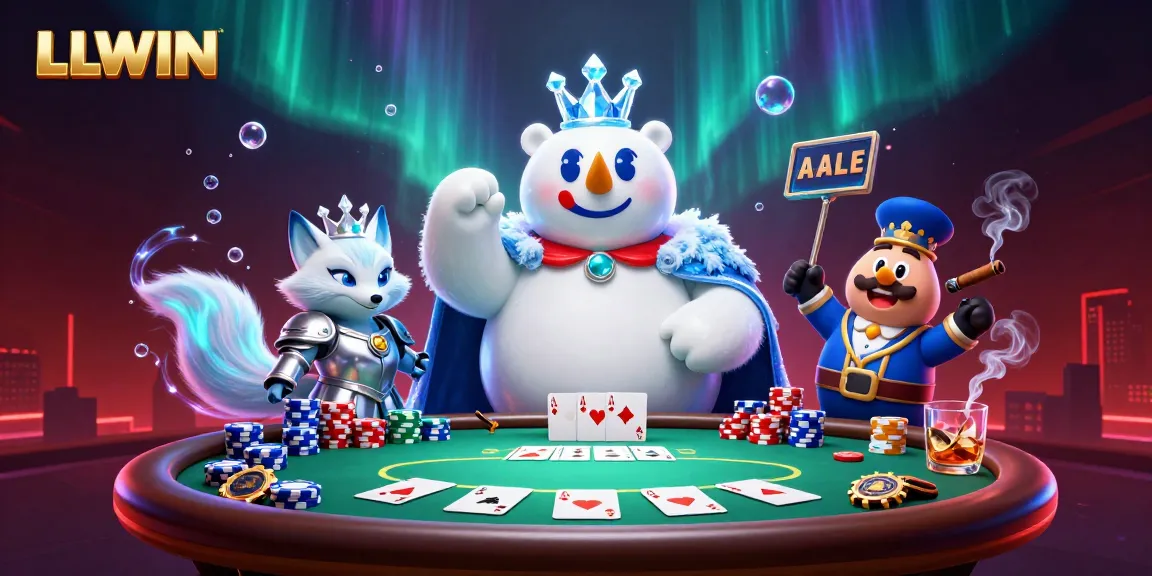 Play at LLWIN's dynamic casino scene featuring vibrant poker action and engaging graphics.