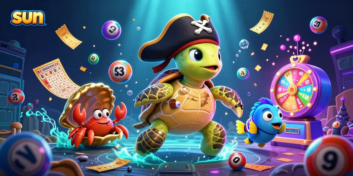 Experience thrilling gambling action with sun as a pirate turtle and friends uncover lottery treasures.