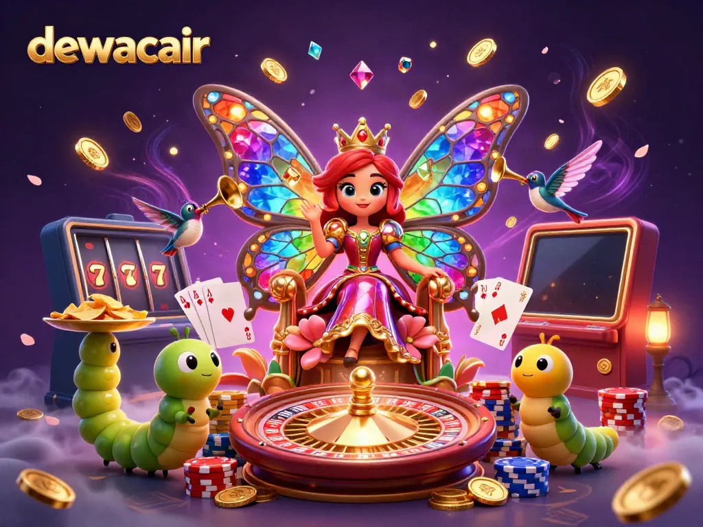 Experience thrilling gameplay with dewacair featuring dazzling slot reels and vibrant casino elements.