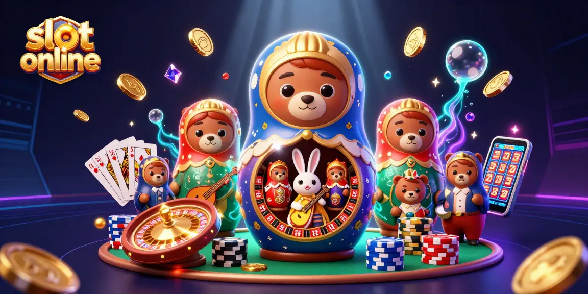 Experience vibrant slot online action with colorful bears and casino elements in a dynamic 3D scene.