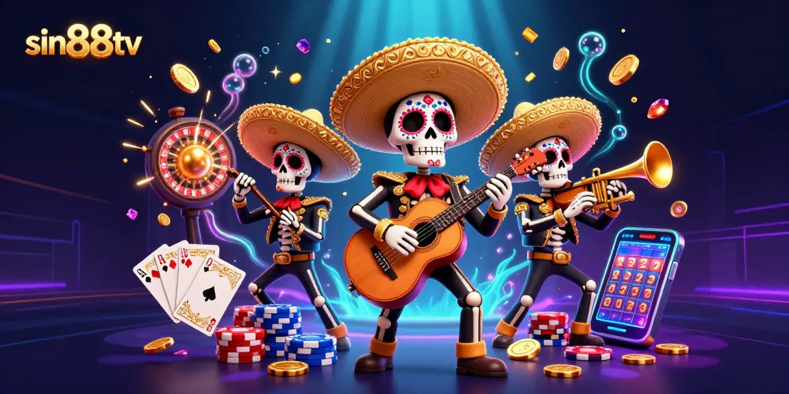 Experience thrilling gameplay at sin88tv with vibrant mariachi characters and dazzling casino elements.