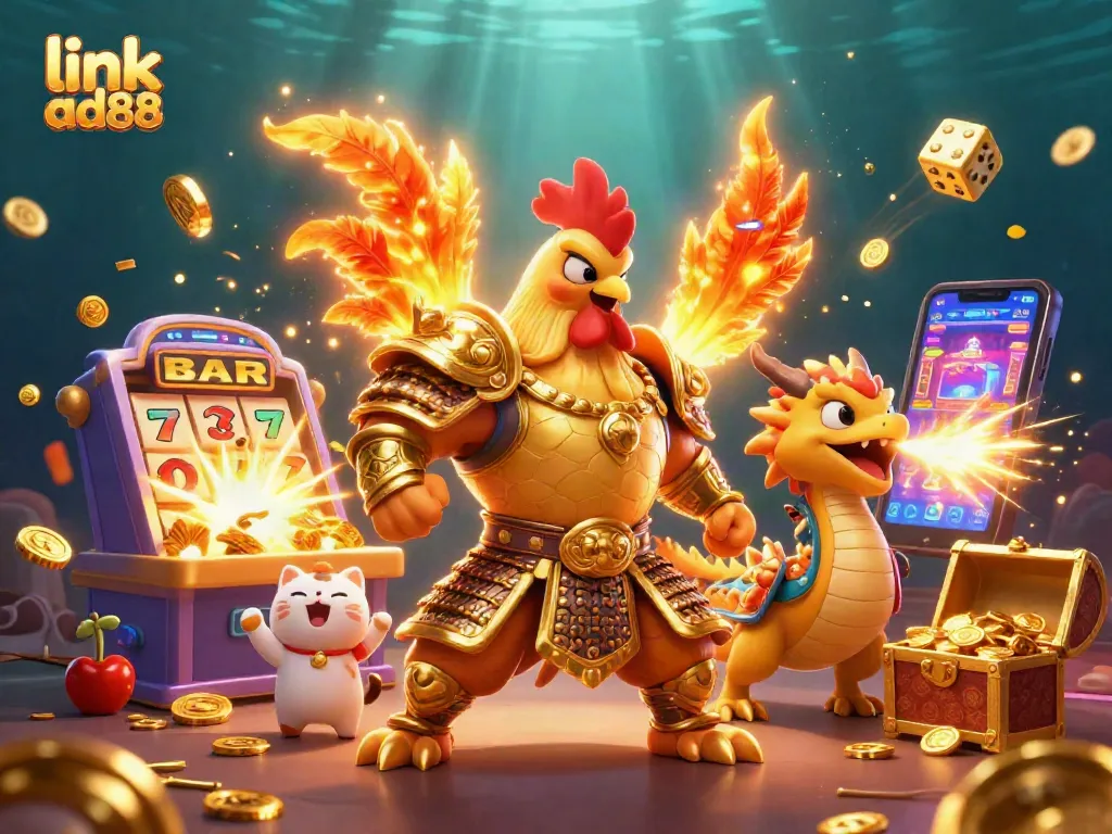 Engage in thrilling games with link ad88, featuring vibrant casino action and dynamic characters.