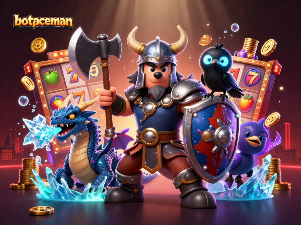 Experience the thrill of the bot spaceman slot game with Viking warriors and dragons!