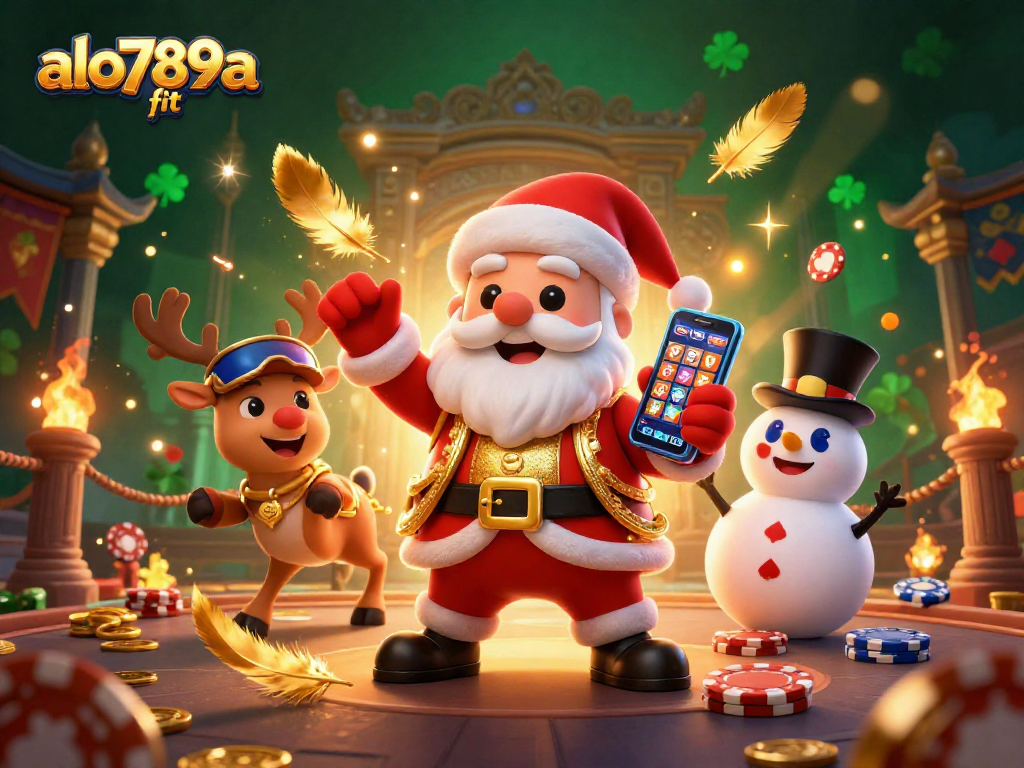 Engage in thrilling jackpot slots at alo789a fit, showcased through an animated casino illustration.