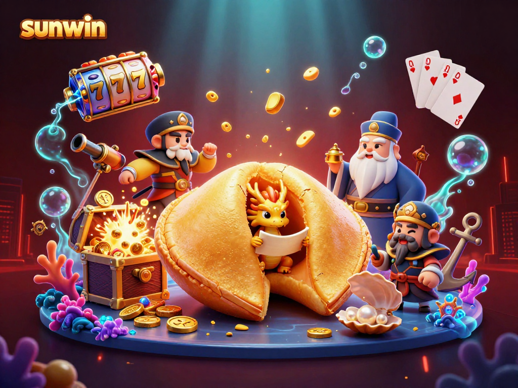 Engage with sunwin's thrilling gaming adventure featuring golden fortune cookies and underwater treasures.