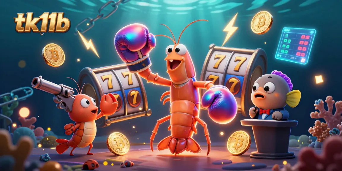 Engage in thrilling gameplay at tk11b, featuring vibrant gaming characters and modern casino elements.