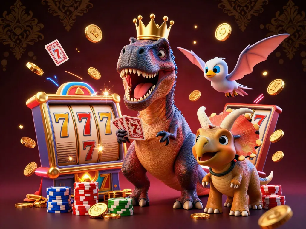 Engaging illustration showcasing how to hire Santa Claus near me through vibrant gambling motifs.