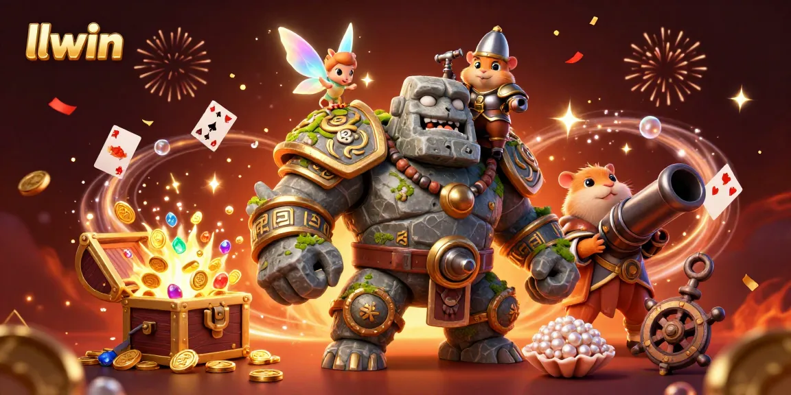 Play exciting games at llwin online casino with a vibrant magical scene full of treasures and adventure.