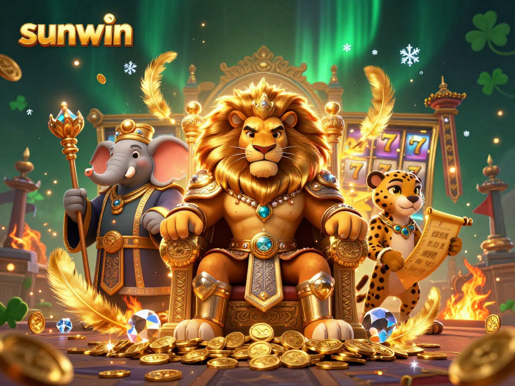 Experience thrilling slots action with sunwin as regal characters fill the arena with excitement.