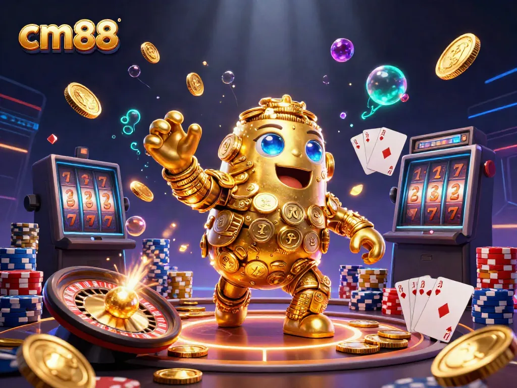 Experience thrilling victories with cm88 in this dynamic casino scene of vibrant gaming action.