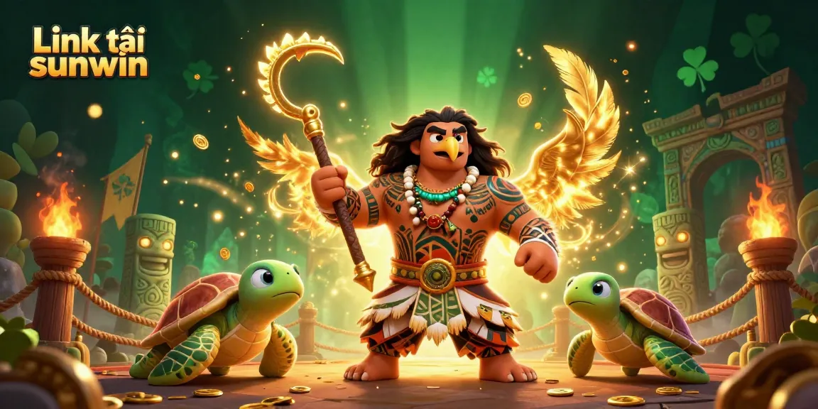 Engage with Link tải sunwin in this vibrant casino adventure illustration featuring dynamic characters and elements.