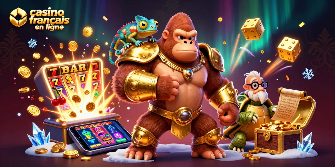 Découvrez le monde immersif du casino francais en ligne avec un roi gorille et ses compagnons dans un univers de jeux trépidants.