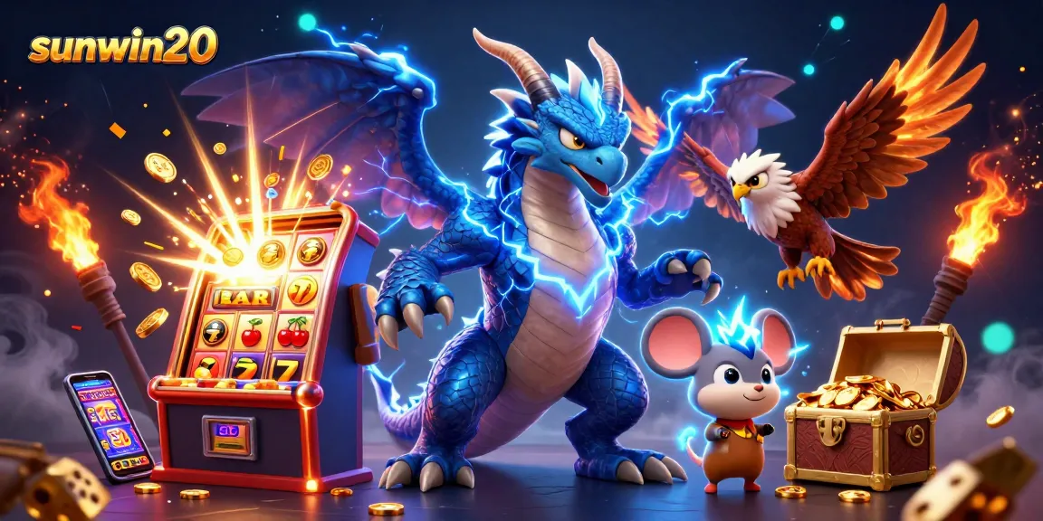 Experience thrilling wins with sunwin20's exciting gaming scene featuring dynamic casino elements.