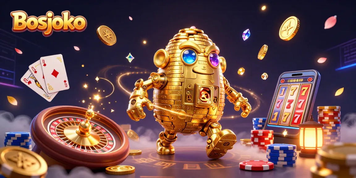 Play slot machines and win gold at Bosjoko with thrilling 3D cartoon visuals.