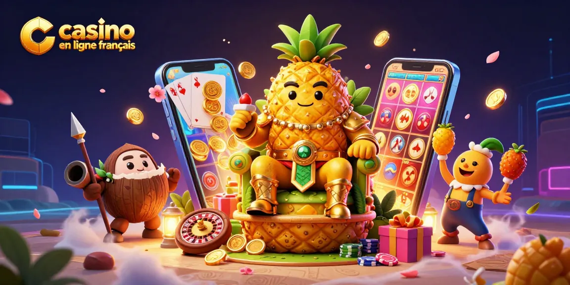 Jouez à des jeux excitants dans un casino en ligne français avec des thèmes colorés et des personnages dynamiques.