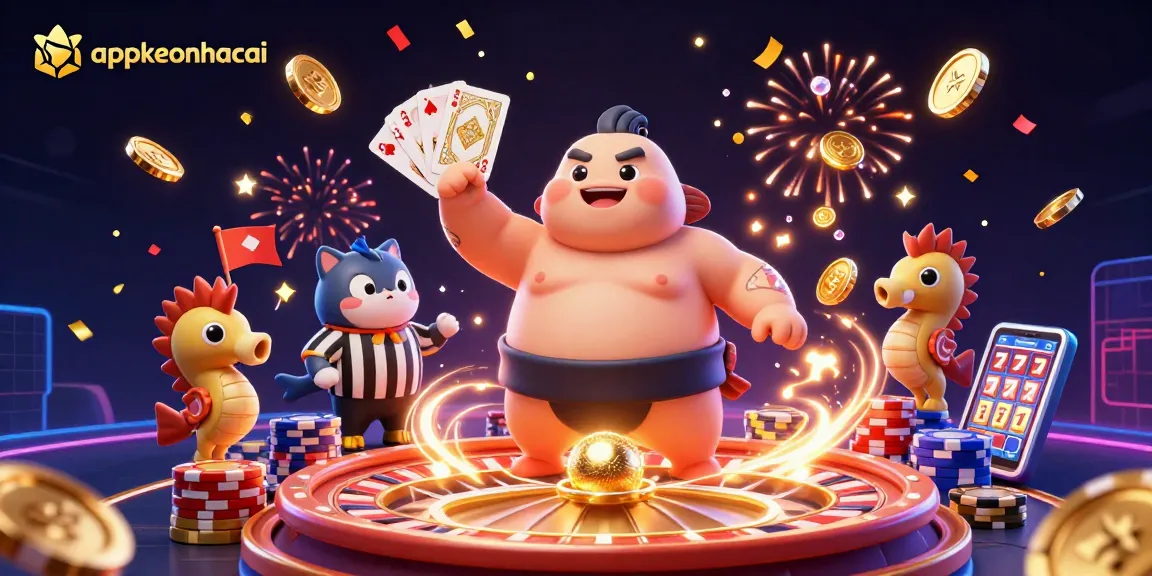 Experience thrilling moments with appkeonhacai in a vibrant underwater casino scene.