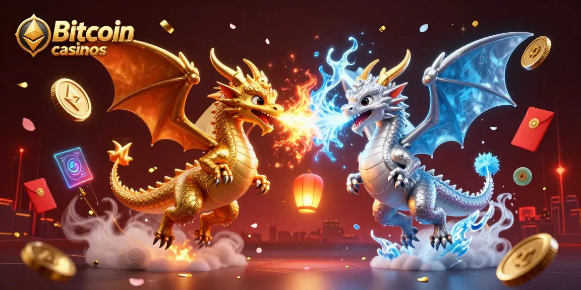 Gagnez aux Bitcoin casinos grâce à des dragons en vol et des éléments de jeu animés.